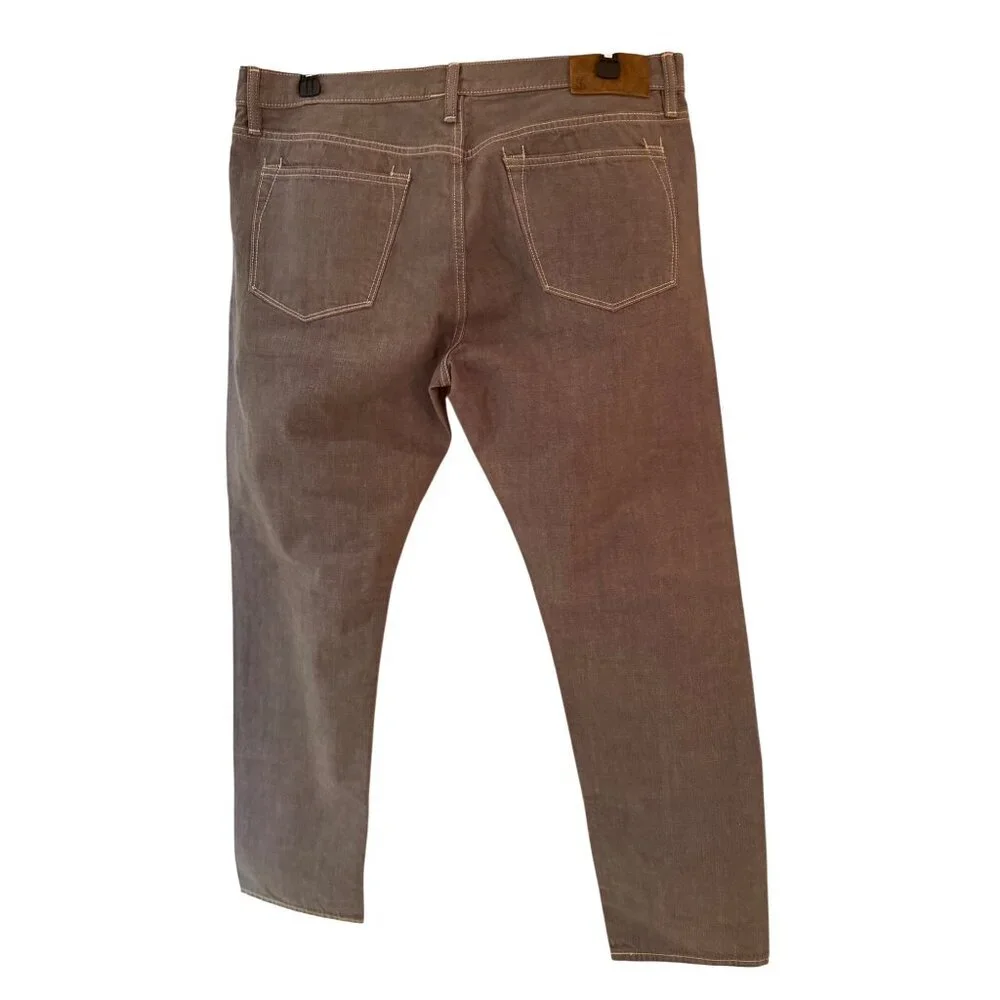 Todd Snyder Mens Jeans Size 38/32 Gray Slim Fit Lightweight Selvedge Japanese